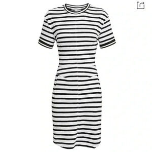 Derek Lam 10 Crosby Striped Tshirt Dress